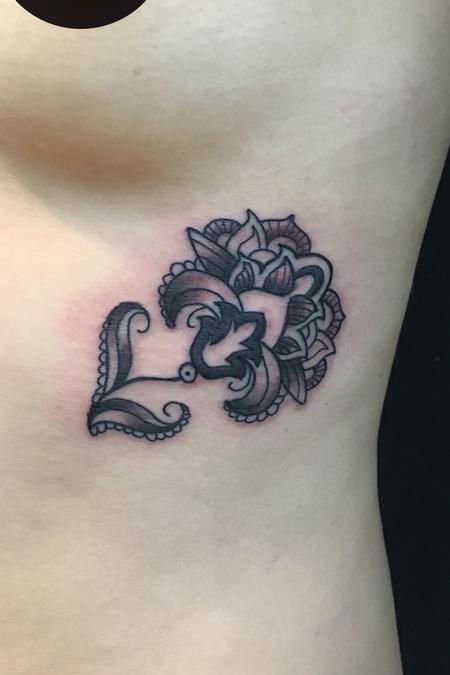 Tattoos - Filigree Flower - 126345